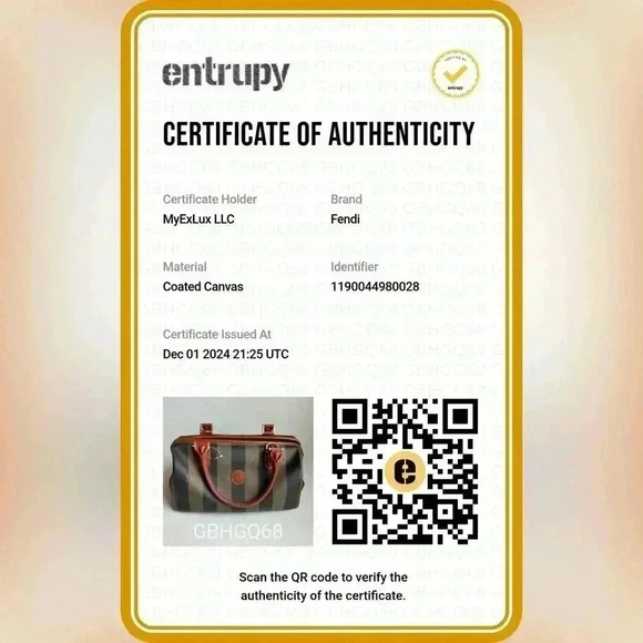 Authentic FENDI Pecan Top Handle Boston Bag Vintage handbag beautiful w/COA - Picture 3 of 17